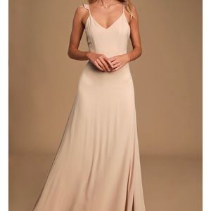 Blush Lulu’s Bridesmaid Dress
